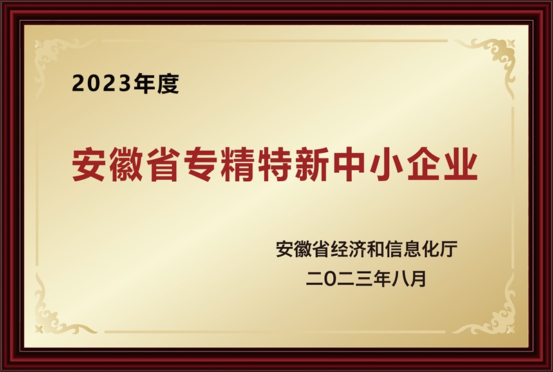 安徽省专精特新中小企业